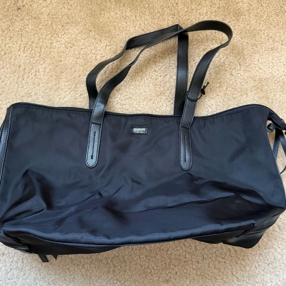 Botkier NYC Black Nylon Weekender Tote Travel Bag